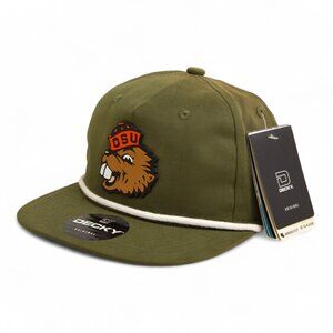 Oregon State Beavers Benny 3D Classic Rope Hat- Olive/ White